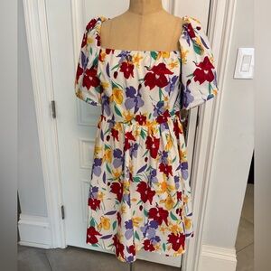 Floral Puff Sleeve Dress